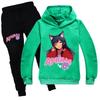 Felpa con Cappuccio e Pantaloni Lunghi in Cotone con Stampa Aphmau per Bambini, Set per Giocare in Inverno e Primavera