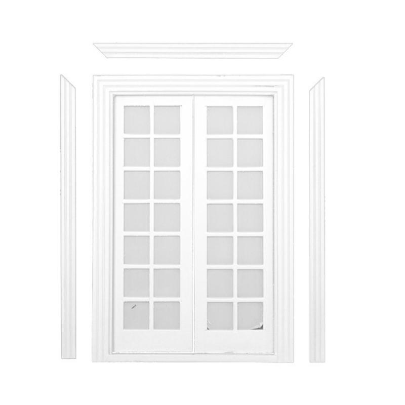

Miniature Dolls Door 1:12 Dollhouses Door DIY Wood Craft Materials for Realistic Toy House Decoration Excellent Model 1
