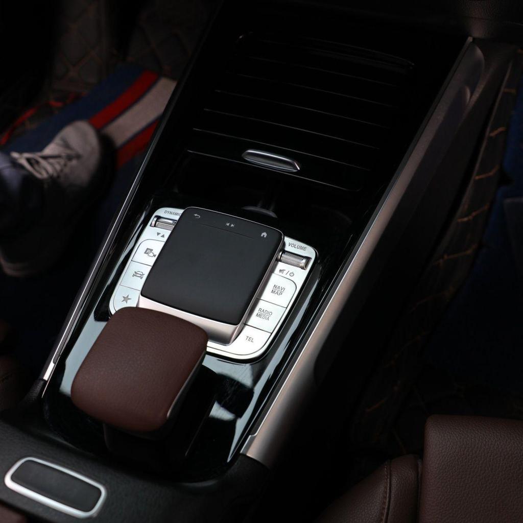 Compatible with Mercedes-Benz GLB200/GLA/A180L/CLA Center Console Mouse Button Stickers - Interior Modification Accessories.