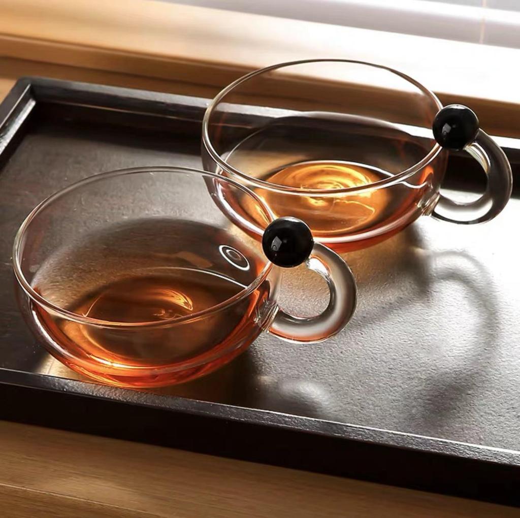 Mouse Tail Flower Teapot Set - English & Nordic Style Heat-Resistant Glass for Afternoon & Fruit Tea
