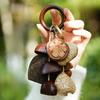 Ladd Nutshell Brown American Wind Chime Keychain Pendant Bag Hanging Sense Nutshell Bag Hanging Handmade