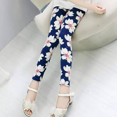 Leggings aderenti in seta di latte per bambine - Primavera/Autunno, lunghezza a nove punti, taglie piccole e grandi, collezione 2021