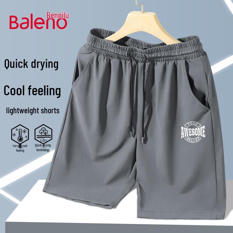 Baleno Men s Breathable Ice Silk Quick-Dry Shorts 5XL