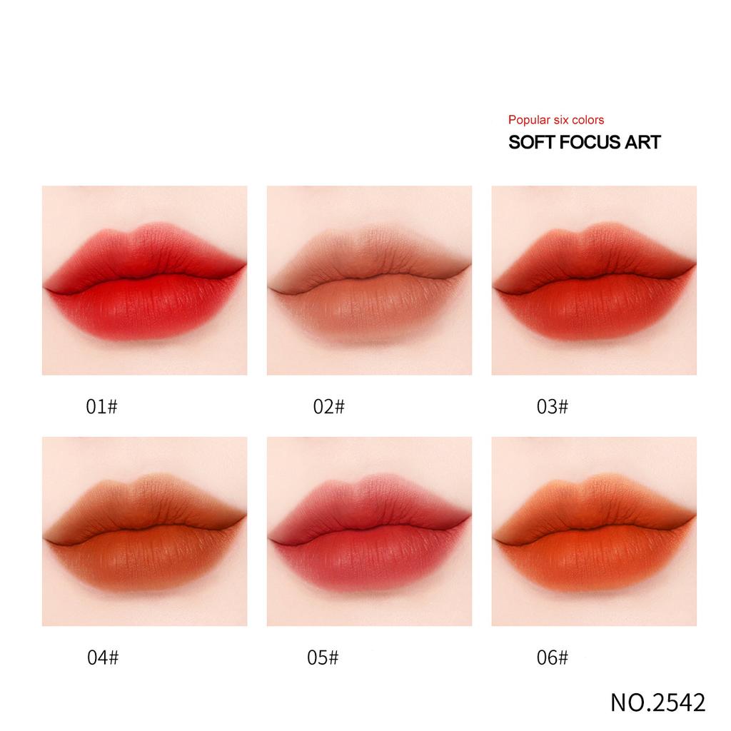 New Silk Smooth and Moisturizing Lipstick Velvet Matte Non Drying Whitening Carrot Color