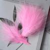 50Pcs Feather Turkey Hair Vascular Fleece, Dream Catcher Diy Corsage Earrings Headgear Hair Accessories Color Pendant Decorative Materials