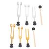 Legierungs-Stimmgabel-Set 128 256 512Hz Tragbare Stimmgabel Heilinstrument für Zuhause Klinisch