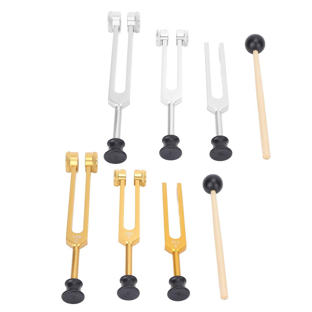 Legierungs-Stimmgabel-Set 128 256 512Hz Tragbare Stimmgabel Heilinstrument für Zuhause Klinisch