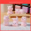 Adorable Miniature Cartoon Pig Figurines Resin Desktop Car Decoration Ornament