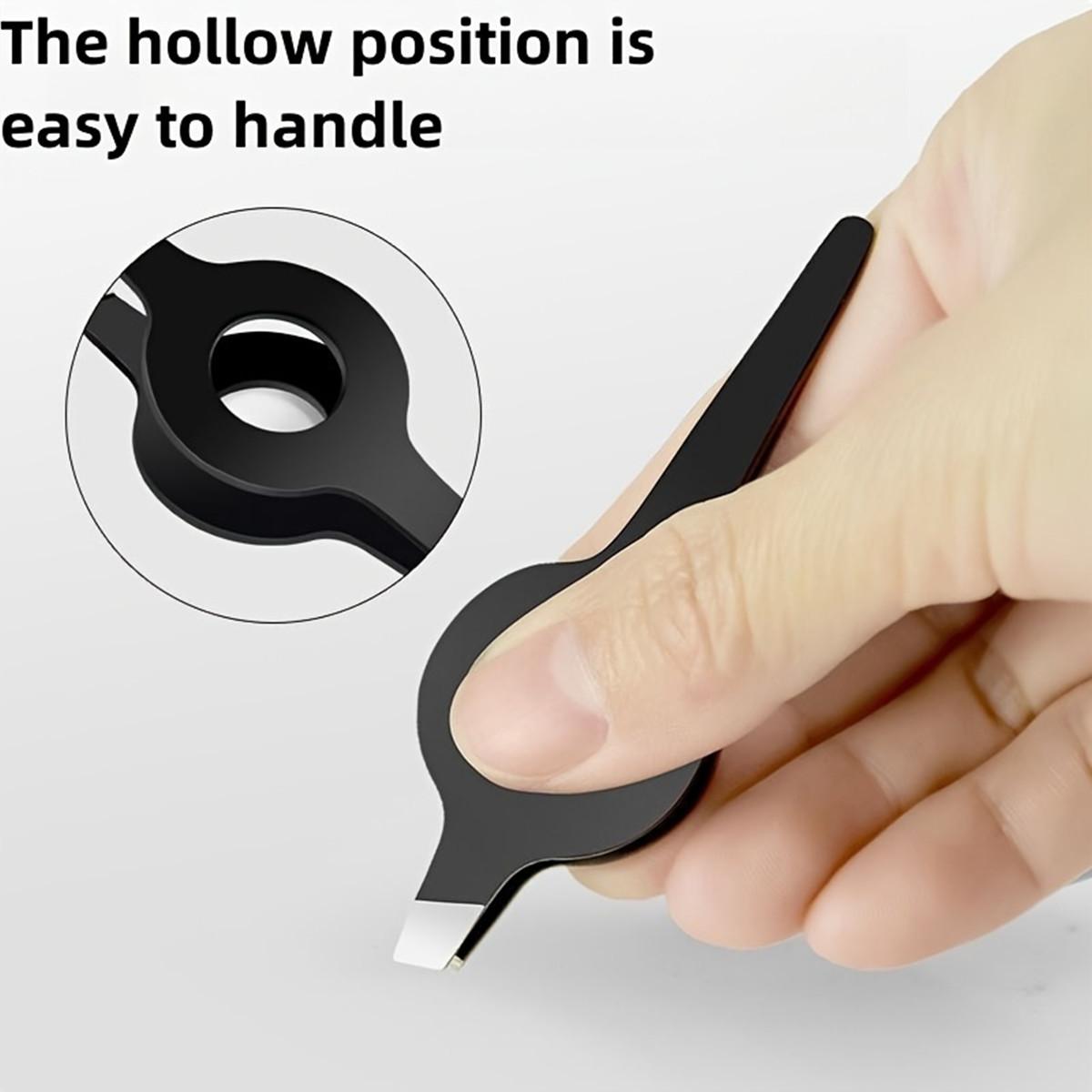 

High Precision Eyebrow Tweezers for Eyebrows Facial Hair and Vellus Hair чёрный