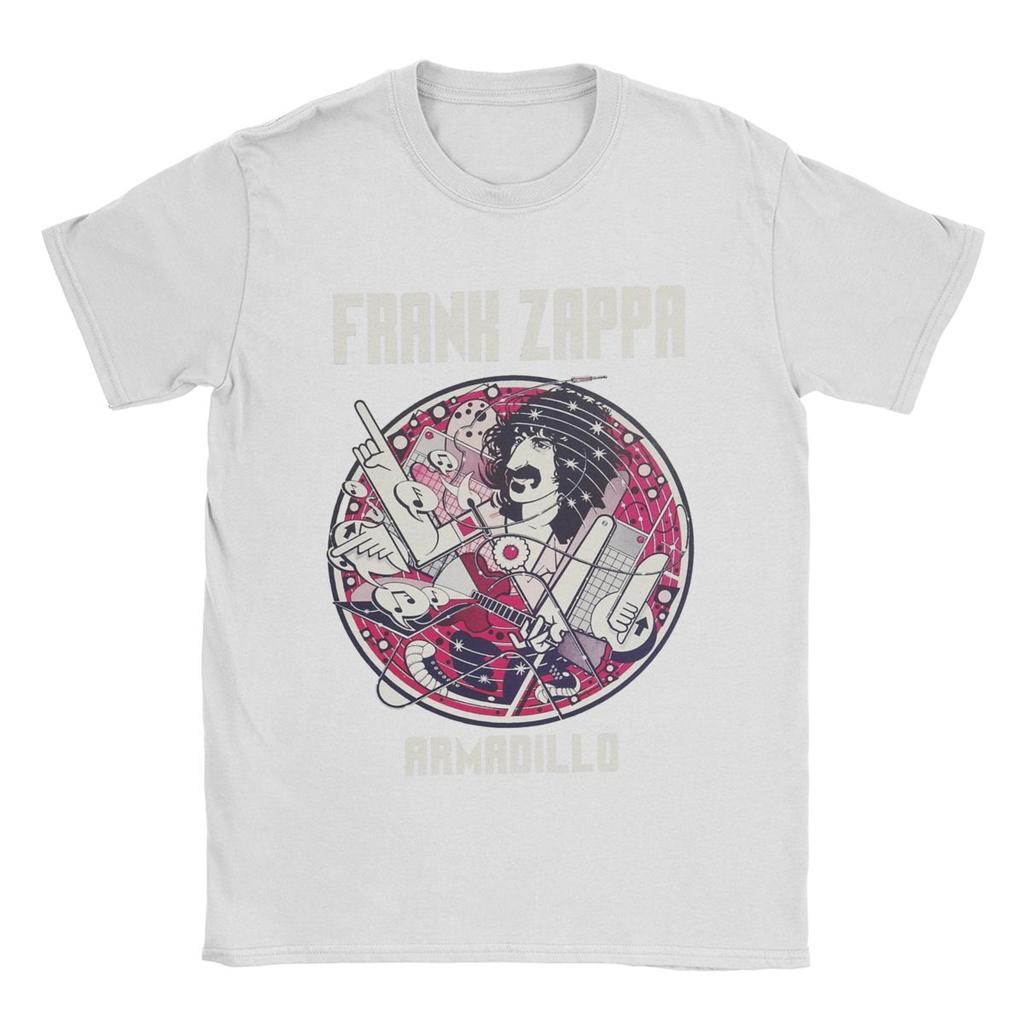Frank Zappa T Shirts Men's Cotton Funny T-Shirt Crewneck Tees Short Sleeve Clothes Birthday Present