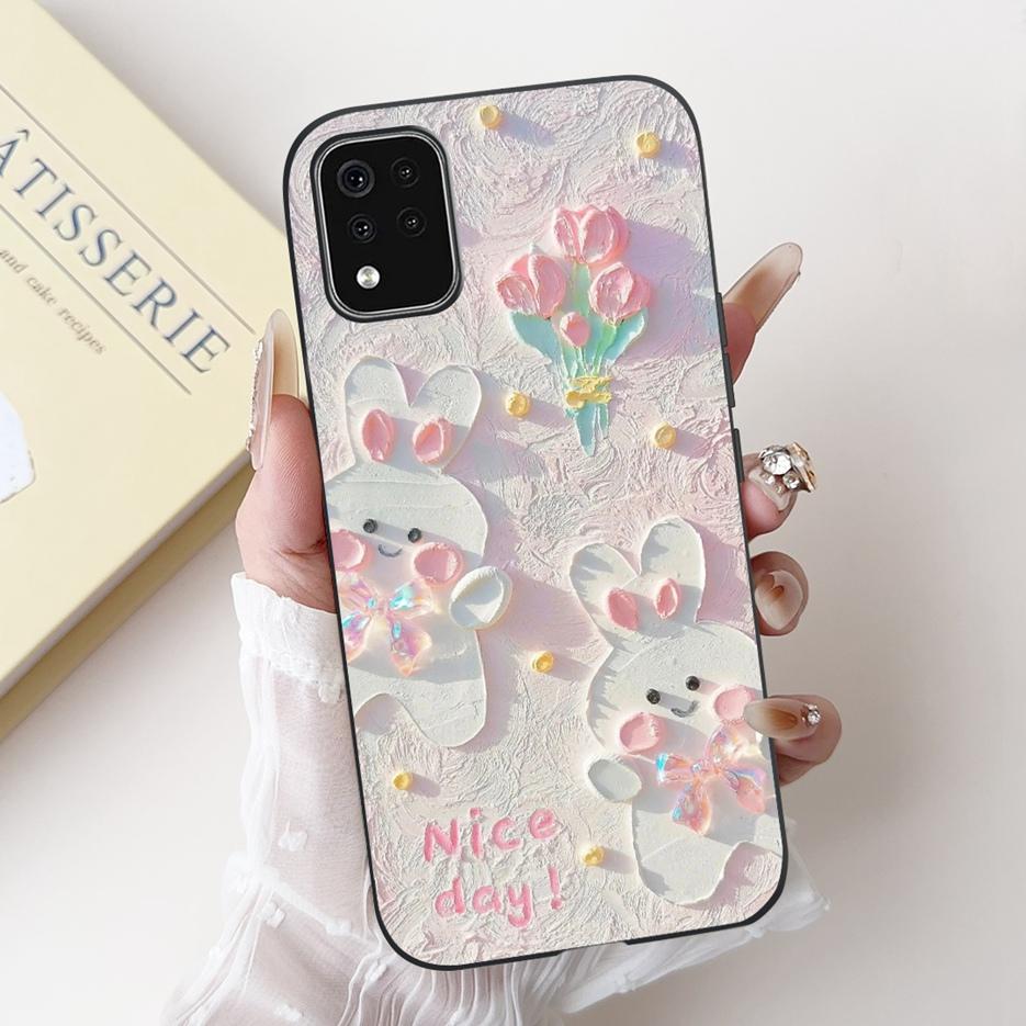 For LG K42 Case LG K52 LM-K520 Cute Rabbit Cartoon Cover Soft Silicone Phone Case For LG K62 K 42 52 LGK42 LGK52 Back Cover Bags
