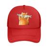 Cartoon Cat Fish Vintage Baseball Cap  Mesh Baseball Cap Dad Hat Hip Hop Snapback Cap