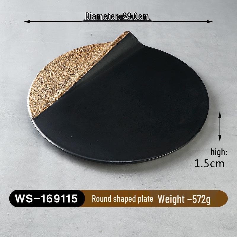 Melamine Imitation Porcelain Hot Pot & BBQ Plate with Handle