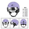 Unisex Ski Helmet Cover With Visor Adults Kids Winter Outdoor Snow Sports Safety Gear