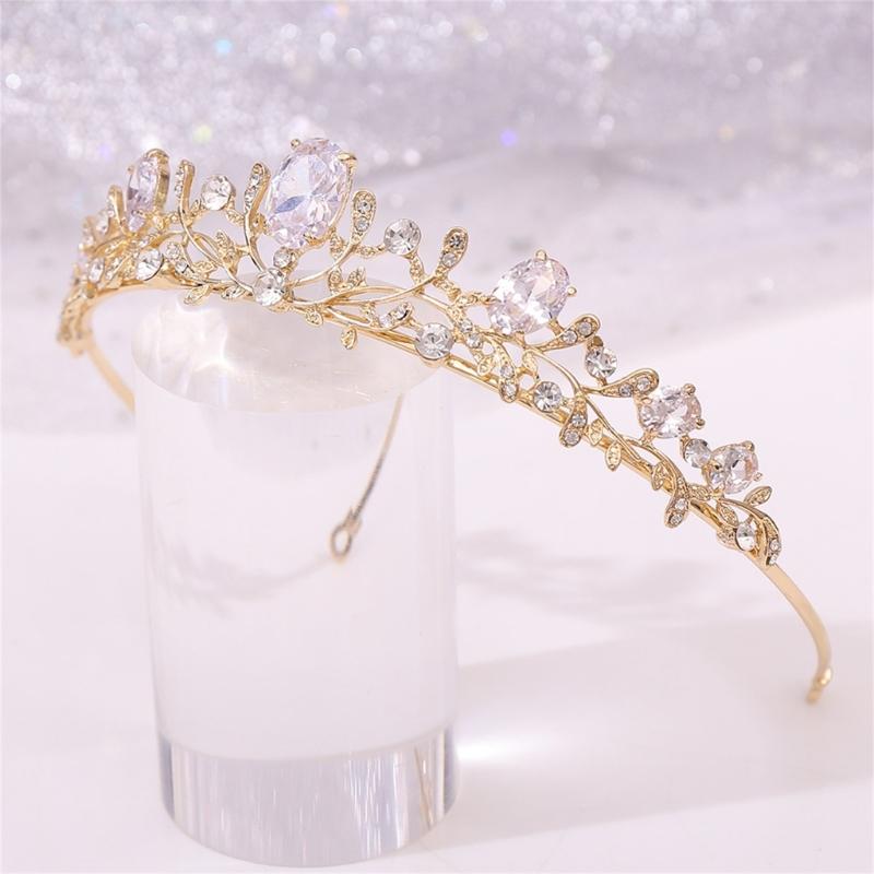 Crystal Wedding Tiaras for Women Queen Crowns Rhinestone Princess Tiaras Hair Accessories Quinceaneras Headpieces
