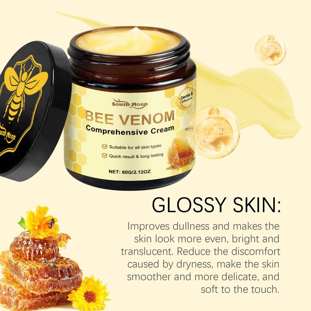 Premium Gentle Moisturizing Cream for Soft, Smooth, and Nourished Skin - Daily Bee Venom Skincare Hydrating Cream