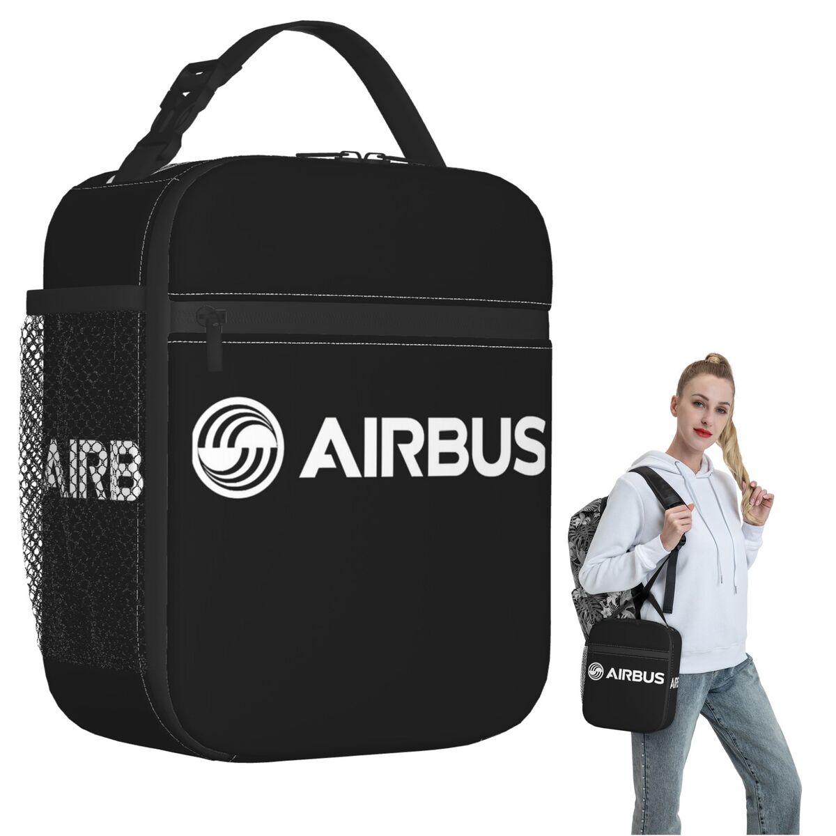 Airbus Логотип Белая Термосумка для Ланча для Женщин Детей Герметичные Контейнеры для Еды Термоланчбокс Сумка-тоут One Size