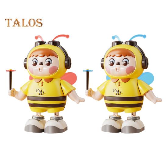 Electric Singing Dancing Bee Toy with LED Light Music Kids Walking Bee Toy Toddlers Boys Girls Interactive Educational Animal Musical Toy