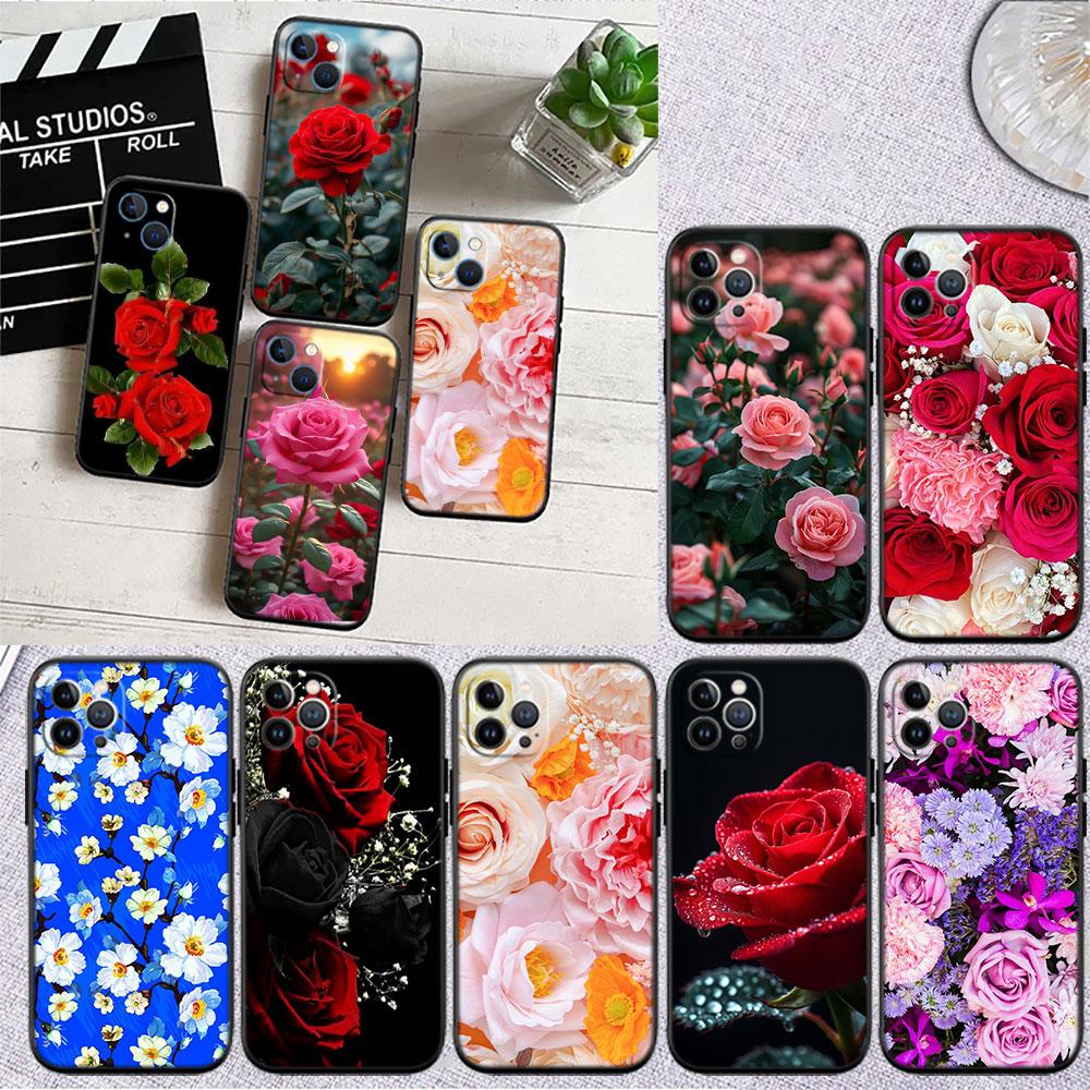 FM8 Beautiful Roses Flower Phone Case for Motorola Edge 60 60s 70 G86 G56 G54 E14 G04S G45 G54 G64 S30 S50 X30 X40 X50 Pro Power
