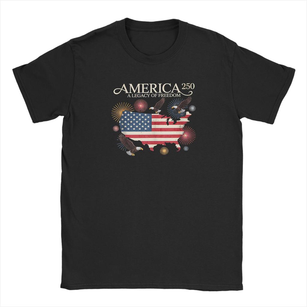 Vintage 250 Years America 250 1776 2026 250th Anniversary US Flag TShirts Unisex T Shirts Short Sleeve Tee Shirt Clothes