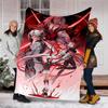 Genshin Impact characters printed throw blanket—lightweight,soft,warm;versatile blanket for all seasons—perfect as &air-conditioning throw,nap blanket