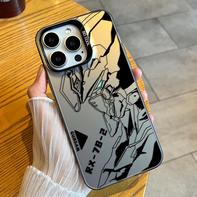 

Gundam Line Draft for IPhone1 6pro Max 15plus Color Silver 14 Mobile Phone Case 13 for Apple 12 Protective Case For Apple 16E