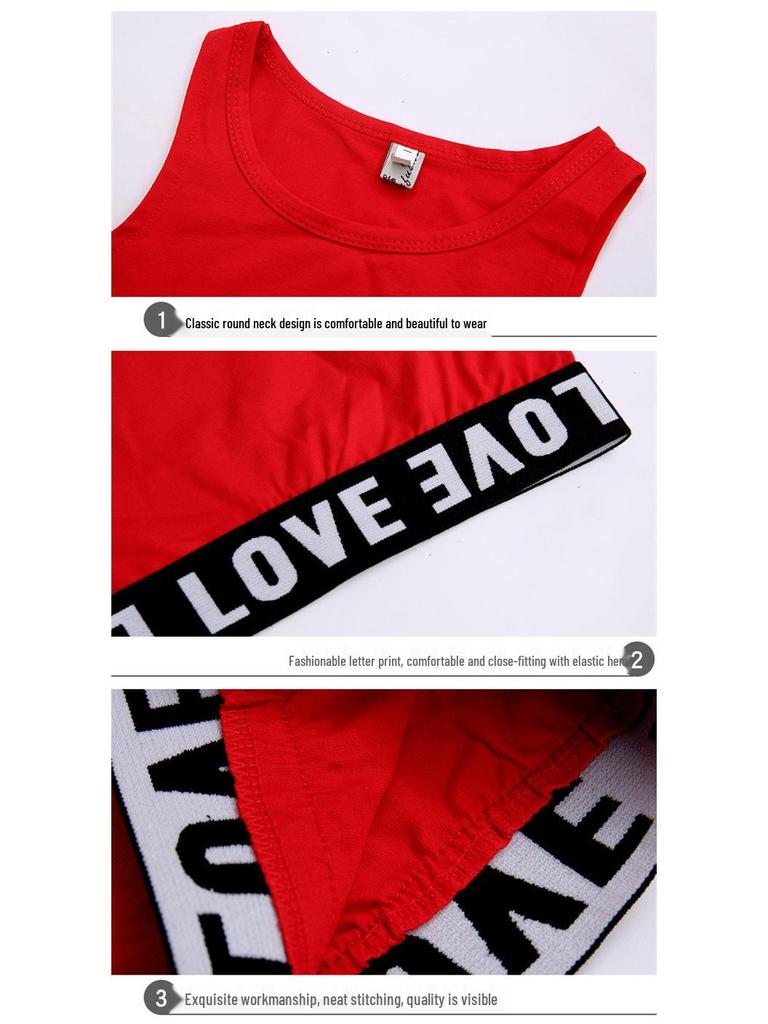 Vit kort väst i koreansk stil för tjejers hiphop streetdansuppträdande