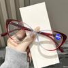 2109 Cat Eye Anti-Blue Glasses Women'S Fashion Cat Frame Ultra-Light Middle-Aged And Elderly Reading Glasses