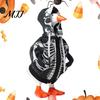 Miniature Goose Clothing Desk Outfits Mini Hoodies 7-Inch Table Personality Enhancers Skull Sweatshirts Halloween Seasonal Decoration Unique