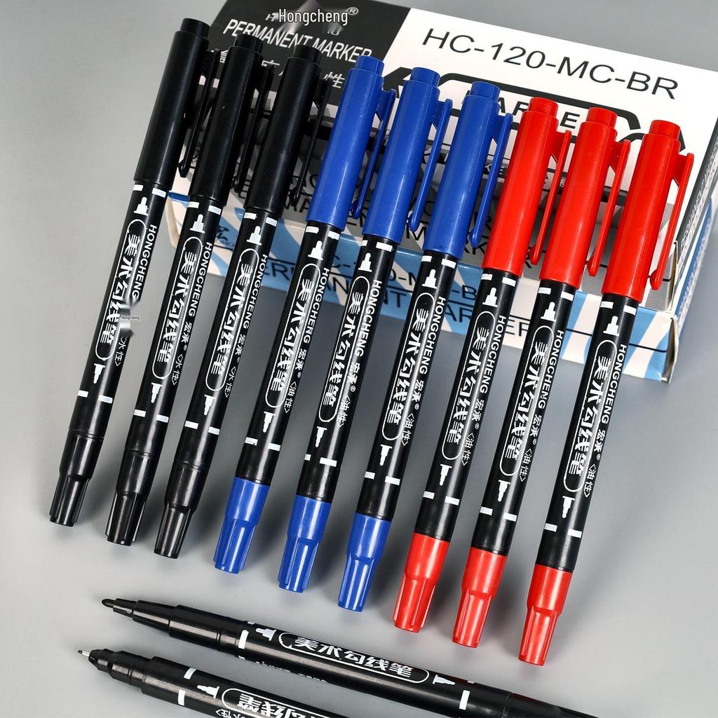 Creative Double-Ended Oil-Based Quick-Drying Art Marker Pen Set