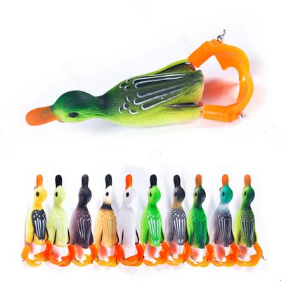 New! 8.5cm 12g Lure Bait Rotating Floating Long Cast Simulation Double-legged Duck Fishing Bait Bionic
