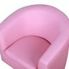 Kids Toddler Sofa Children's Armchair Footstool with Thick Padding, Anti-skid Foot Pads, 30 X 28 X 21cm, Pink