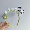 Adorable 2026 Panda Hair Accessory: Cute Round Headband & Funny Clip for Girly Wash Face Routine