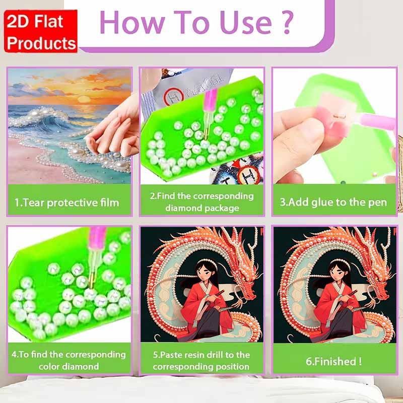 Disney Pearl Painting Mulan DIY Pearl Painting Gem Art Pearl Dot Painting Picture Crafts Adult Beginner Gifts Home Decor