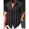 Men's Simple Pattern 3D Print Shirt Button Up Shirt Casual Shirt Summer Shirt Short Sleeve Daily Vacation Clothing