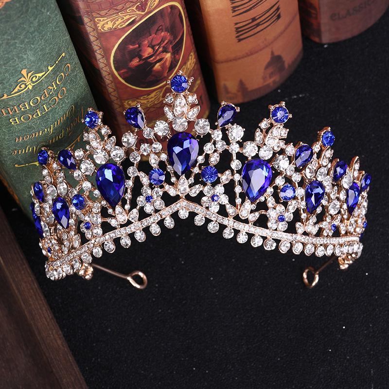 2026 Crown Europe and America, Crystal Crown Headband, Crown, Bridal Hair Accessories Travel Photography Headgear