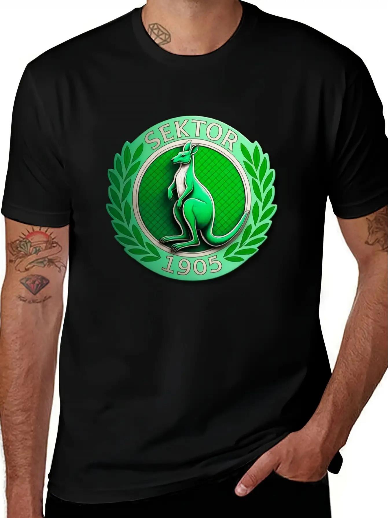 1905 Bohemian Style Men s Big & Tall T-Shirt - Vintage Design Featuring a Lion Emblem and the Founding Year of 1905 XL