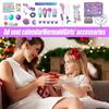 Mermaid Advent Calendar 24 Days Christmas Countdown Calendar with Jewelry Accessories Dress Up Set for Kids Girls Holiday Gifts