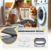 Dog Bed for Dogs Up to 25 kg, Removable Cover, Non-Slip Feet, 90 x 78 x 25 cm, Gray
