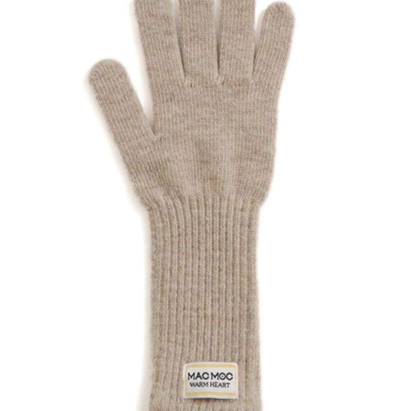 MAC MOC Sso Ok Sook Rabbit Fur Wool Logo Gloves_6 Colors