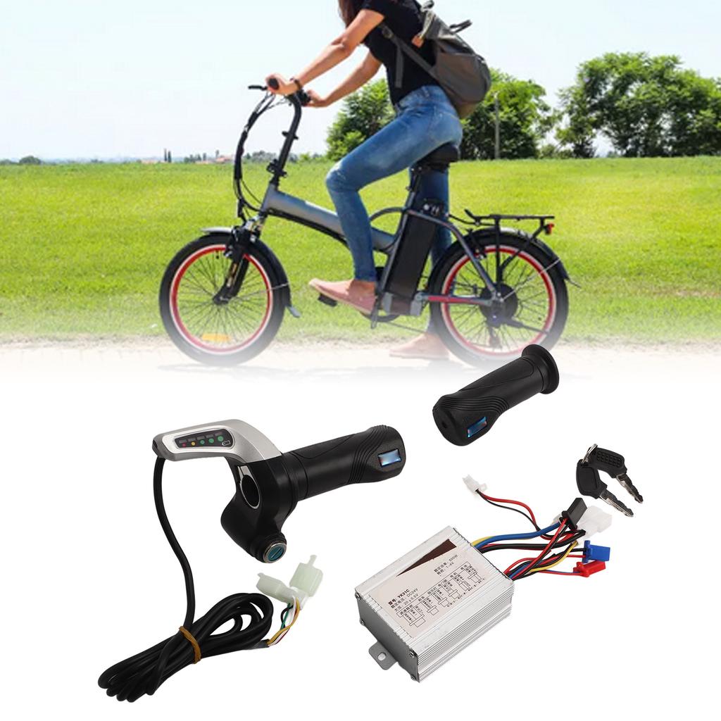 DC48V 800W Brushed DC Motor Speed Controller With Gold All Purpose Twist Grip for Electric Bike