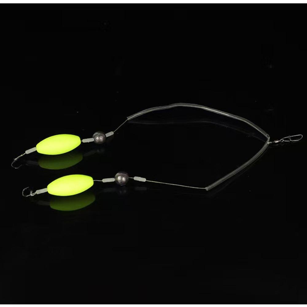 Edelstahl Doppelhaken Reverse Bottom Rig Anti-Verwicklung Schnurhaken für Angelzubehör