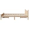 Solid Wood Bed Without Mattress 160 X 200 Cm Pine Wood