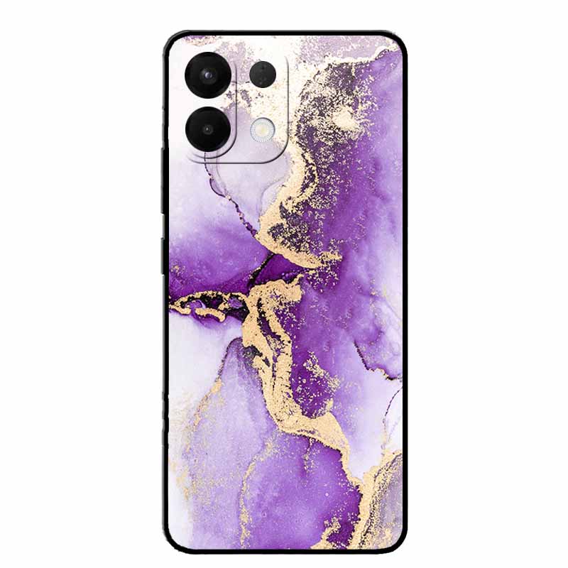 For Oppo K12s K13 5G Case Marble Painted Silicone Back Cover Cases For OPPO K13 5G Soft Black Funda Oppo K12s PLD110 Phone Cover