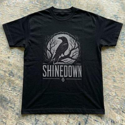 T-shirt Retro Rock Συγκροτήματος Shinedown, Φθαρμένο Γραφικό T-shirt, unisex T-shirts Μουσικής Hard Rock