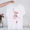 Puella Magi Madoka Magica Tshirt Unisex Retro Washed Vintage Anime Graphic Print Harajuku Streetwear Hip Hop Cotton Short Sleeve