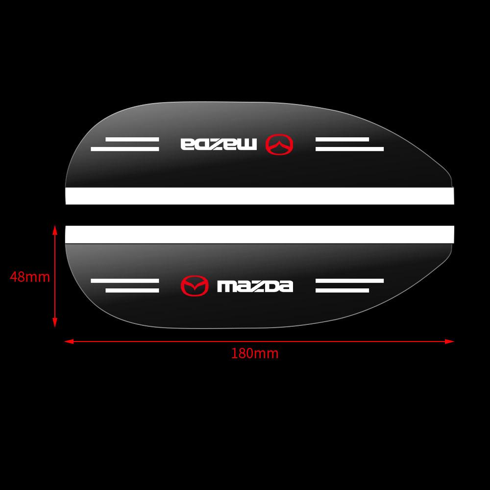 2pcs Car Side Rear View Mirror Rain Eyebrow Covers Visor Rainproof For Mazda 3 Alexa CX30 CX-30 CX-5 CX5 CX-3 CX8 CX-8 CX9 CX-9 bv5
