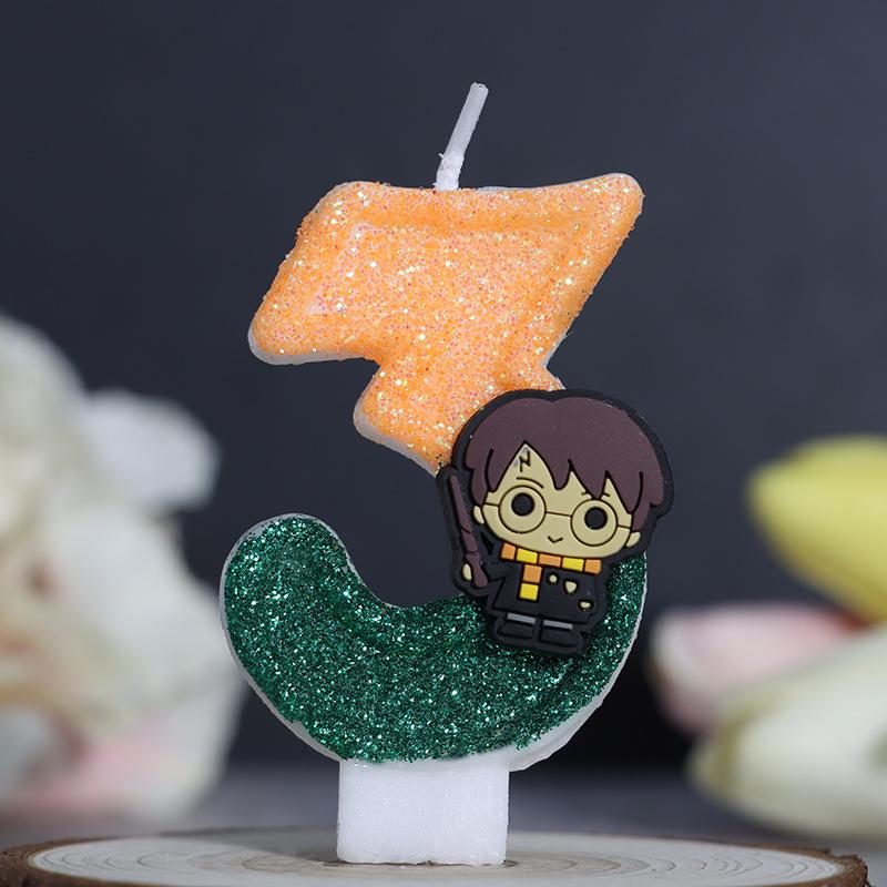 Digital Candle Birthday Little Celebration Cake Topper Decoration