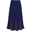 Women's Smooth Satin High Waist Bodycon Maxi Skirt Elegant Draped Mermaid Long Skirt