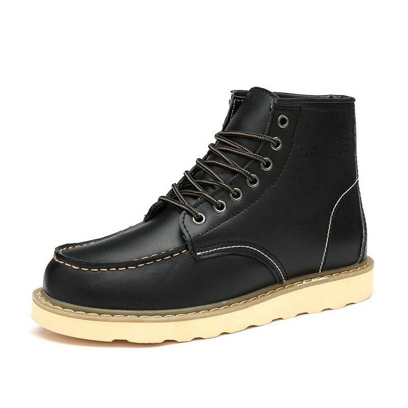 Men Women Martin Boots Autumn Winter Casual Ankle Boots Non‑Slip Wear‑Resistant Lace‑Up Shoes Outdoor Daily Footwear